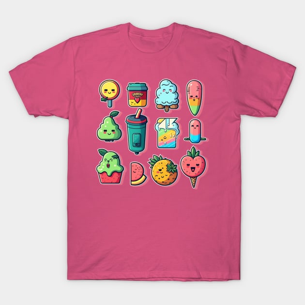 Fruit Emojis T-Shirt by LikeABith